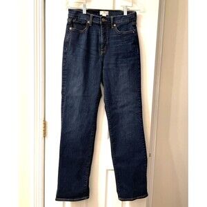 D. Jeans Sculpt Straight Leg Women Size 8 Regular Blue Slim Dark Wash